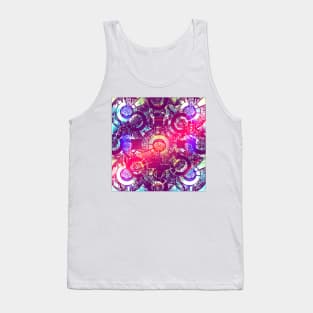 Golden Rose In Chaos Abstract Tank Top